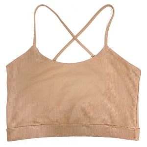 Tribe Kelley Sea Traveler Criss Cross Swim Sports Bra Top, Pink‎ - Size M